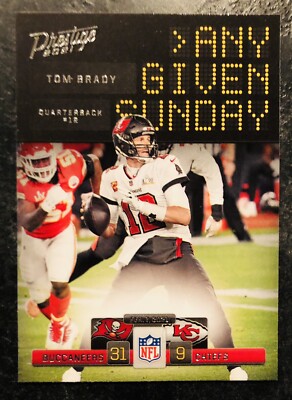 2021 PANINI PRESTIGE ANY GIVEN SUNDAY TOM BRADY #AGS-TB1 SUPER BOWL CHAMPIONS