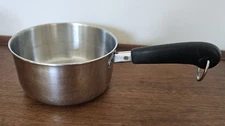 Revere Ware 1 Qt Saucepan Stainless Steel Tri Ply Disc Bottom Clinton ILL NO LID
