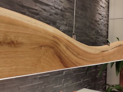 FRIESENLICHT FONA LED Holzleuchte Hängelampe aus Holz Eiche geölt Hängeleuchte