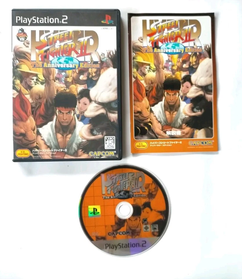 Lot 6 PS2 Street Fighter 2 3 Zero Marvel vs Capcom Vampire Darkstalker Japan - Image 2 of 4