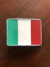 Italy Flag Italian Bandiera Italiana Venice Rome Metal Unisex Men  s Belt Buckle