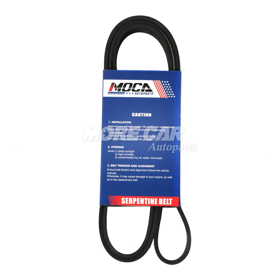 Cinturón serpentino EPDM compatible con Volkswagen Golf Passat Jetta Beetle Isuzu Hombre  Foto 3 de 4