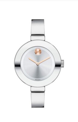 Movado Bold 3600194 34mm Silver Stainless Steel Case with Silver Stainless Steel