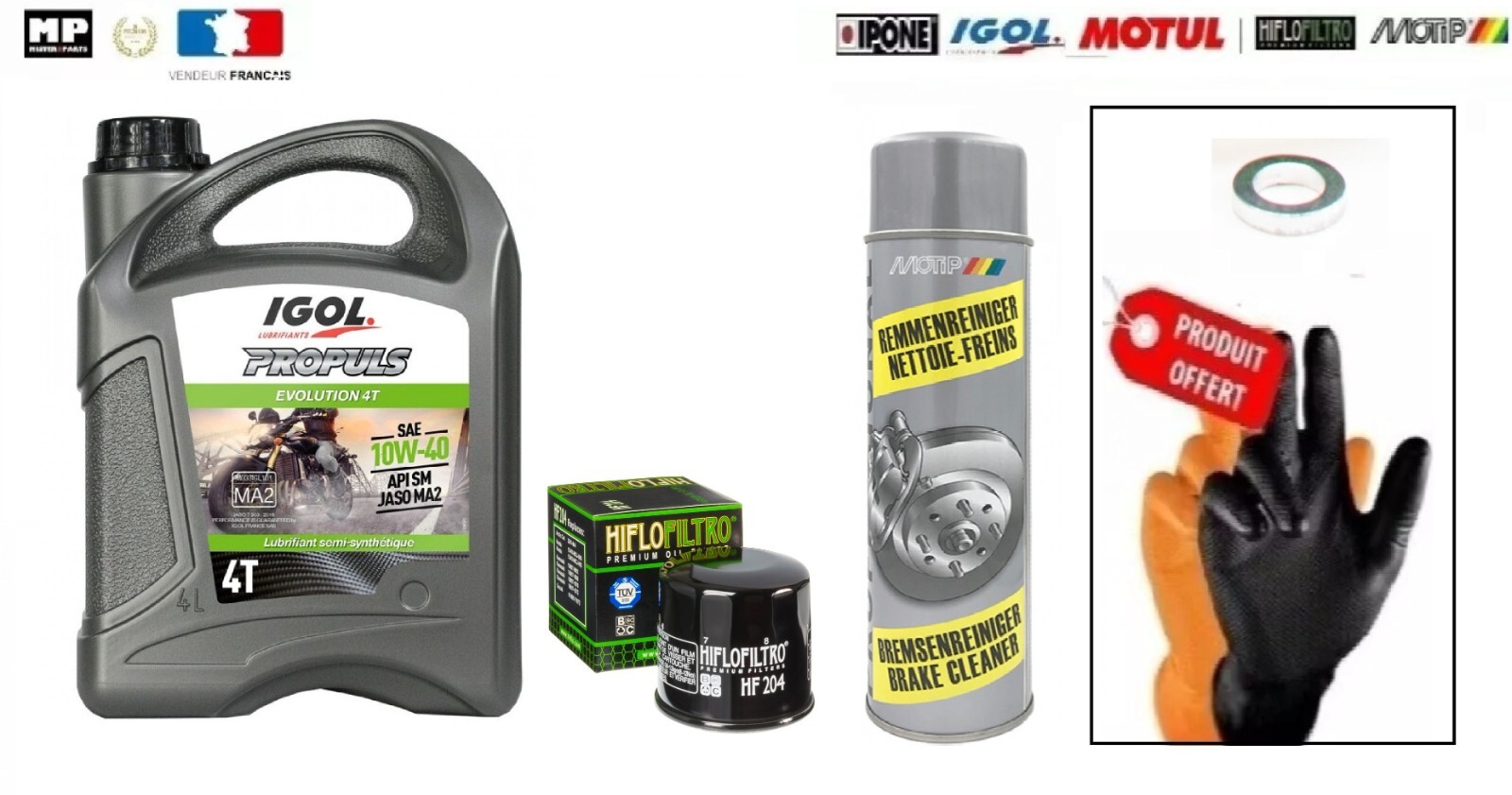 Huille vidange Triumph Trophy 1215 kit entretien moteur complet Igol 2012 2013 2014 2015 2016 2017