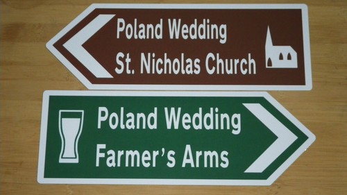 Personalisiertes Aluminium Metall Fahrtrichtungsstil Schild - verschiedene Farben - Bild 12 von 152