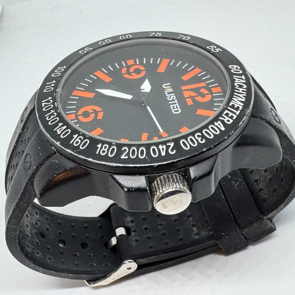 Reloj de Cuarzo Kenneth Cole Hombre Negro Grande 54mm Goma Analógico Batería Nueva Sin Listar Foto 4 de 4