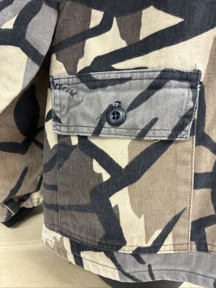 Predator Camouflage Coat Mens Size XL Long Sleeve Zip Up Camo 100% Cotton - Image 3 of 4