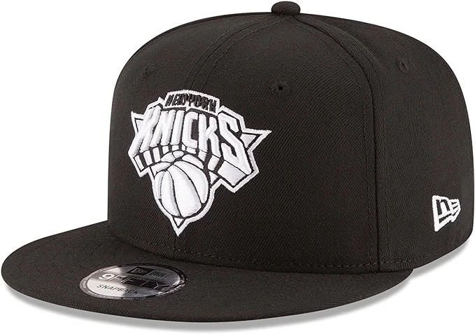 New Era 9Fifty NBA New York Knicks Black & White Basic Snapback Adjustable Hat - Image 4 of 4
