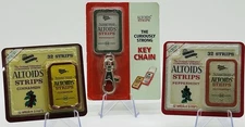 Sealed Altoids Strips Cinn & Peppermint W/Sealed Keychain Holder. Rare NOS