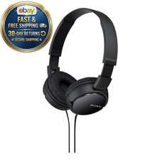 ZX Series Wired On-Ear Headphones, Black MDR-Z, 7.87 x 1.81 x 5.87 inches, Black