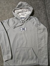 Under Armour Storm ColdGear Grey Pullover Hoodie Size L