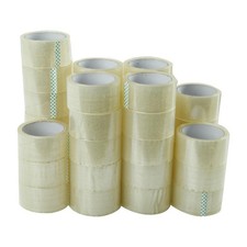 36 Rolls Thin Heavy Duty Carton Sealing Clear Packing Tape 2 Inch x 55 Yards ...