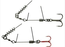 Savage Gear Sacacorchos Acero Inoxidable Aguijón #2/0 Gancho - Lucioperca Pesca
