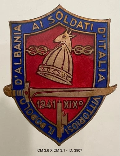 SHQIPERI ALBANIA DIST. IL POPOLO D’ALBANIA AI SOLDATI D’ITALIA VITTORIOSI 1941