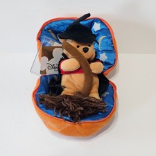 Disney Winney The Pooh Halloween Bean Bag Witch In Pumpkin