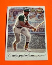 2003 Fleer Fall Classic Championship Gold Reggie Jackson #/50 - Oakland Legend