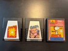 Atari Snoopy & Red Baron Peanuts 1983 Amidar Reactor Atari 2600 Game Cartridges