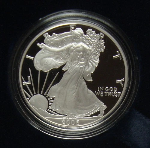 2006-W Proof American Silver Eagle $1 OGP
