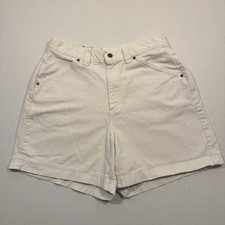 Vintage Lee Riders Women's SZ 16 White High Rise Shorts 1990s Y2K Mom Streetwear