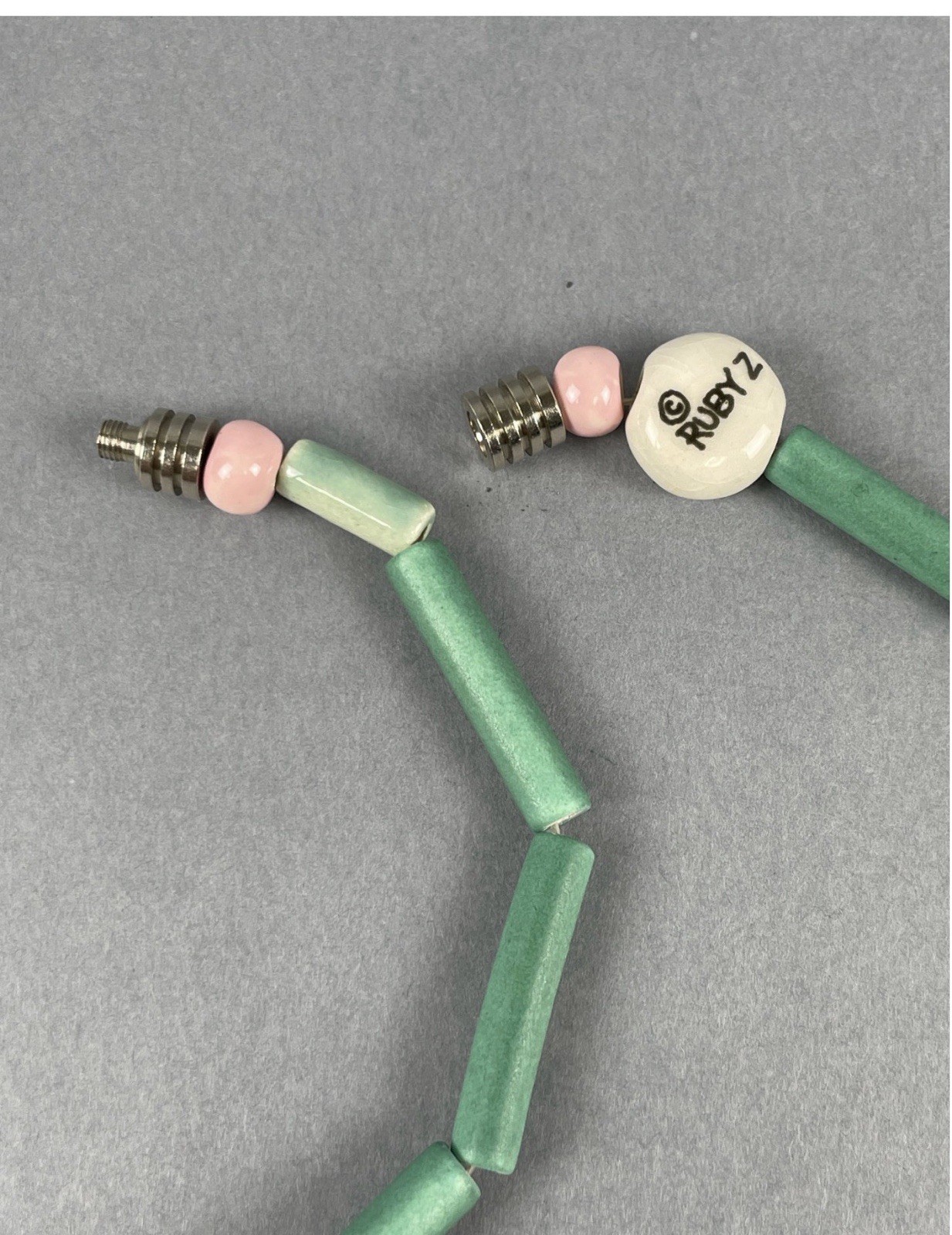 Ruby Z Candace Loheed Ceramic Beaded Necklace - image 4