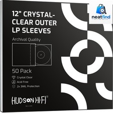 Anti-Static Vinyl Record Sleeves - Durable Clear Disc Sleeves- Protect Your L...