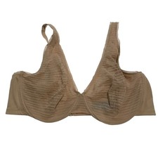 Natori Full Coverage Underwire Bra Beige Lace Trim Adjustable Straps 40D