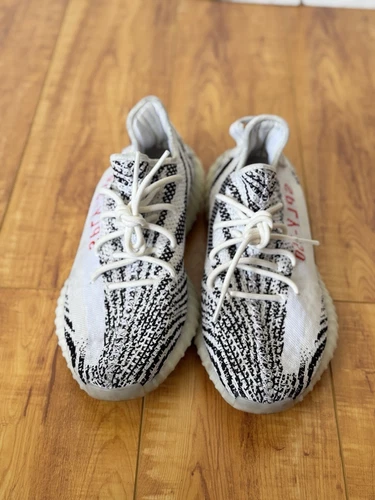 Adidas Yeezy Boost 350 V2 Men's Zebra Print Size 11.5