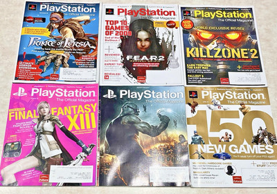 PlayStation the Official Magazine Final Fantasy,  Riddick, Kill Zone 2009 LOT/6