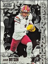 2023 Score Breakthrough Insert #11 Jahan Dotson Washington Commanders