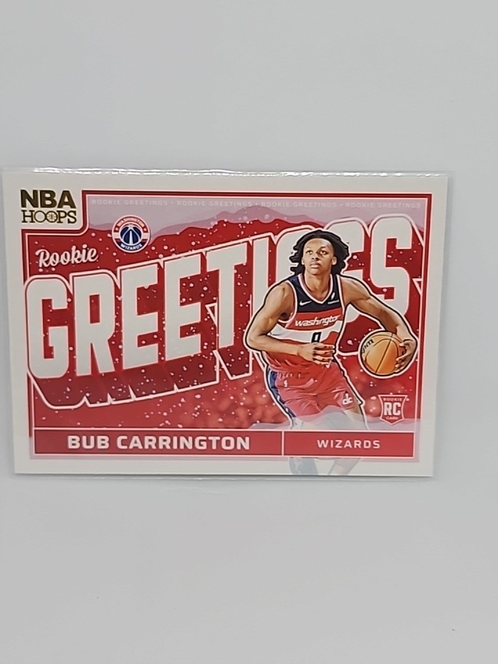 2024-25 Panini Nba Hoops - Rookie Greetings Bub Carrington #11 Winter (RC)