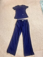 Grey's Anatomy Scrub Set Top and Bottoms, Size XXSmall, Blue