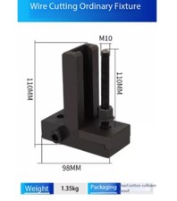 Wire-cut jig made of metal with multi-purpose screws for secure fastening