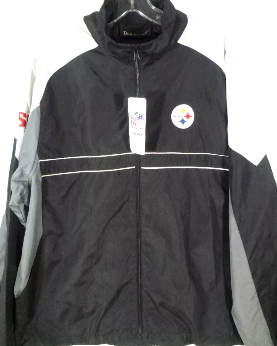 Pittsburgh Steelers-Mens Windbreaker Jacket-Sports Illustrated Promo-Large-NEW image 1