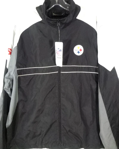 Pittsburgh Steelers-Mens Windbreaker Jacket-Sports Illustrated Promo-Large-NEW video thumbnail