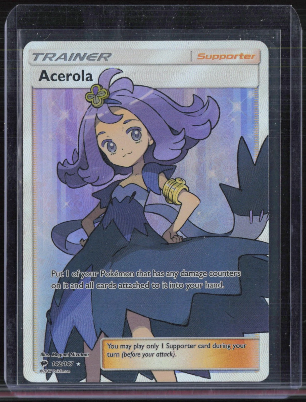 2017 Pokemon Sun & Moon Burning Shadows #142 Acerola