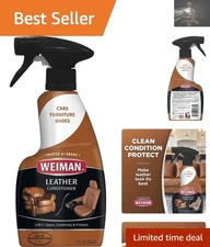 Luxury Leather Cleaner & Conditioner - 12 Fl Oz UV Protection for All Surfaces