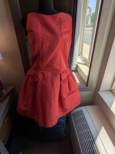 Oscar De La Renta Orange Cocktail Dress