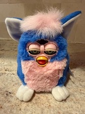 Vintage Electronic Furby Babies 1999 Blue White Pink 70-940 *WORKING, w/TAGS
