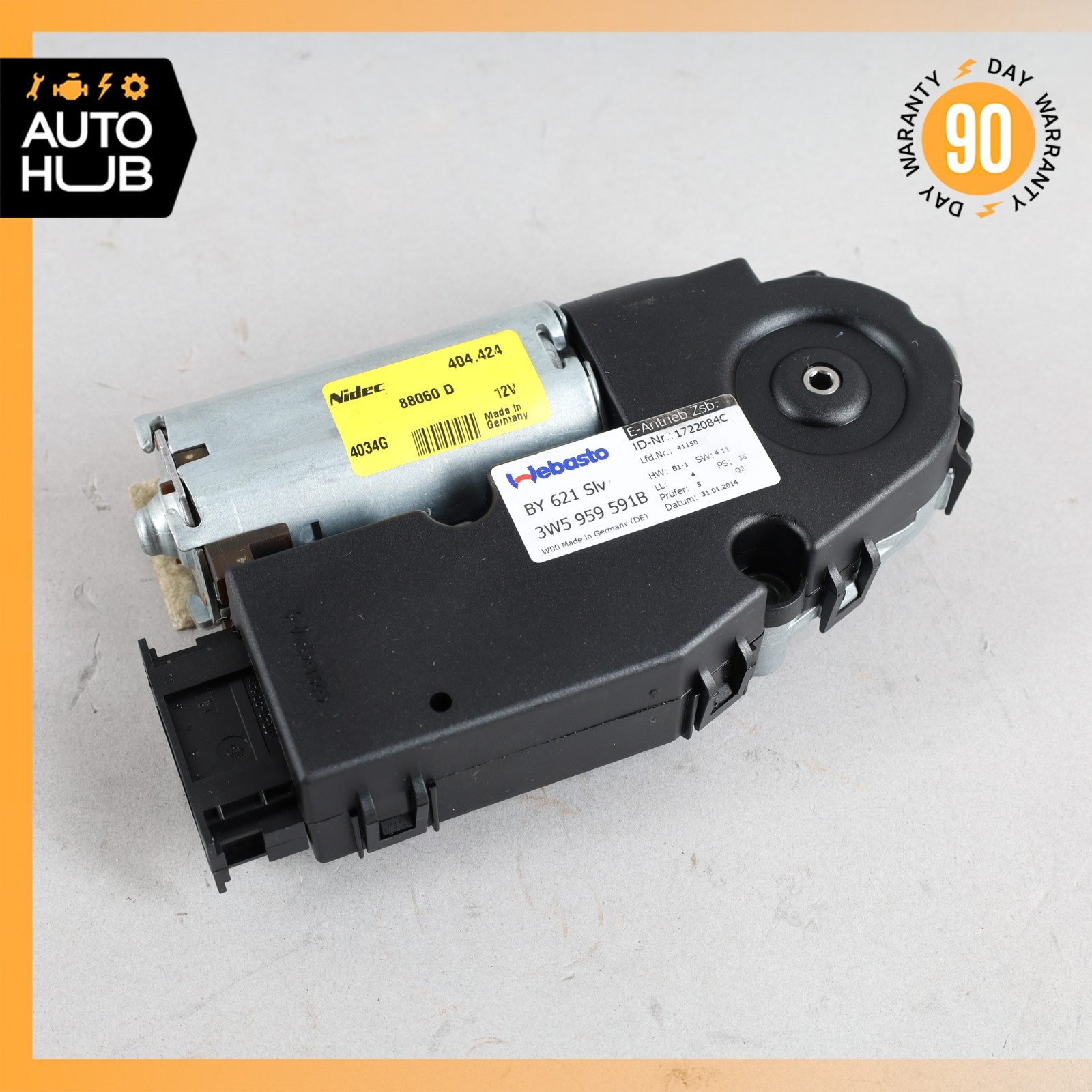 06-18 Bentley Continental Flying Spur Sunroof Sun Roof Motor Right OEM 40k