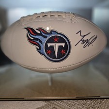 Signed Official NFL Football Tony Pollard  Tennessee Titans Autograph 