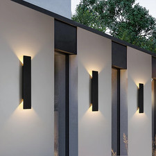 LED Wall Sconce 18W Waterproof Outdoor Up Down Lamp Aluminum Warm White