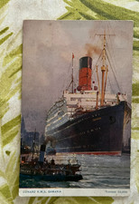 Cunard R.M.S. Samaria Postcard - 1922