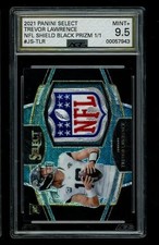 2021 Select Trevor Lawrence #JS-TLR NFL Shield Black Prizm Rookie RC AGS 9.5