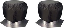 2 Pack Turbine Roof Vent 2 20  X20'Black...