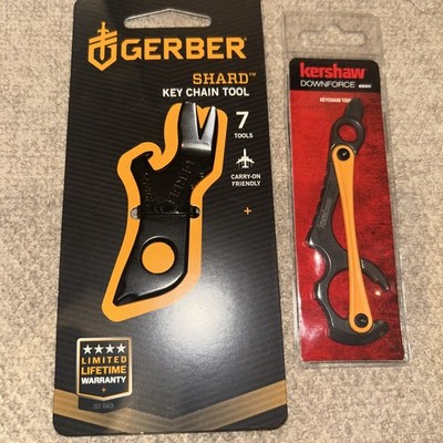Gerber Shard Multi-Tool Keychain And Kershaw Downforce Both Items Included