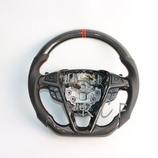 Carbon Fiber Flat Steering Wheel Fit For Ford Fusion Se Mondeogalaxy 13-20