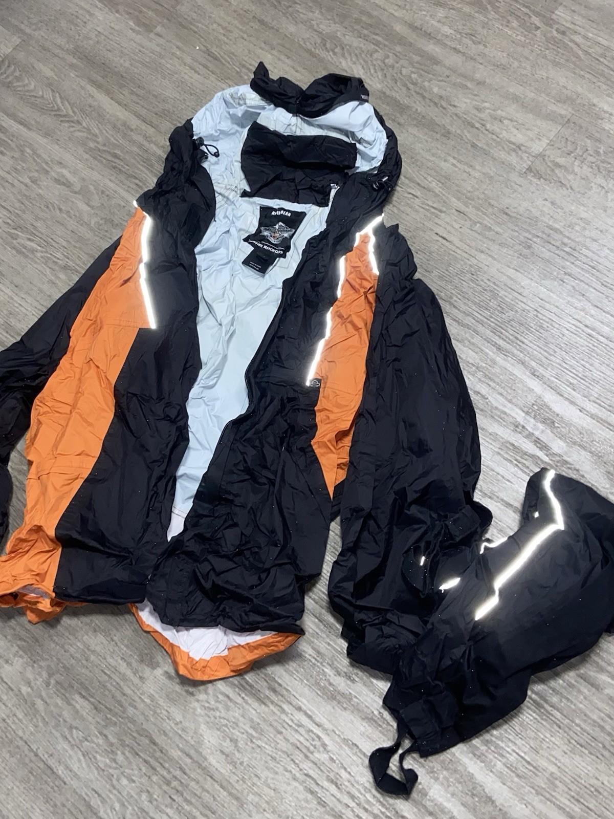 Harley Davidson Rain Suit Men’s 3XL Biker Riding Gear Windbreaker Coat Jacket