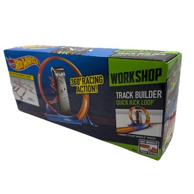 2013 Hot Wheels Workshop Track Builder Quick Kick Loop 360 Racing Action New