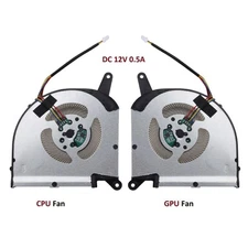 CPU GPU Fan For Gigabyte AERO15 OLED 17 RP77 RP75W RP75 RP77XA Cooling Fan