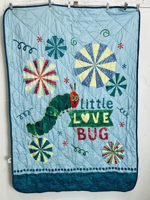 Eric Carle Hungry Caterpillar Baby Blanket Green Blue Red Love Bug 2020 Pinwheel